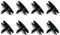 RAMGLYO 8 Pièces Clips de Fixation Voiture, 3-en-1 Universelle Tapis de Voiture Fixation, Bouton Antidérapant pour Tapis