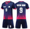 Générique Maillot de Foot Enfant et Adulte, Ensemble Personnalisé avec Votre Nom Numéro Logo, Maillot de Football Homme