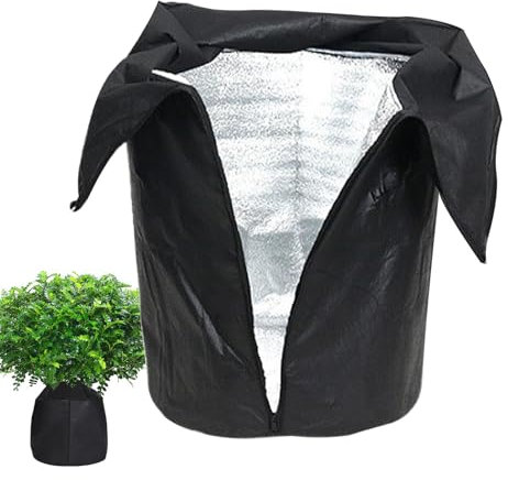 Plant Frost Protection Cover | Flower Pot Protection Bag | Garden Plant Insulation Cover | 45x50cm Anti-Winter Frost Pot Plant Cover | Thermal Pot Protector For Fruit Trees Tomatoes