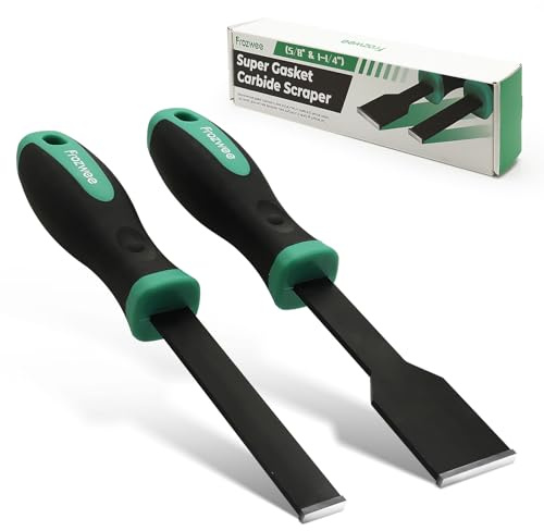 Prozwee 2-teiliges Hartmetall-Schaber-Set (3,8 cm und 1,6 cm), Super-Dichtungsschaber mit robuster Wolframspitze zum Entfernen von Dichtungen, Kohlenstoff und mehr von verschiedenen Oberflächen