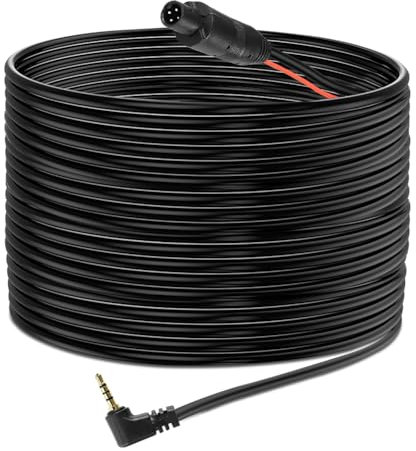 VOHESEA 4-Pin Dash Cam Kabel Rückfahrkamera Draht, 4-Pin Stecker auf 2.5mm Stecker Auto Backup Kamera Reverse Spiegel 9.5m Verlängerungskabel für LKW, RV, Bus