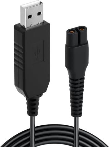 4.3V A00390 Charger Cable, 1.2M Shaver USB Charging Cable Replacement Electric Trimmer Power Supply for Philips One Blade Norelco QP2520 QP2620 BT3206 BT3208 MG5730 MG5720 MG3720 MG3730 QG3330 RQ320