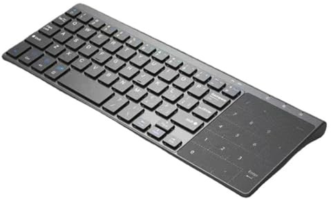 Koolenry 2.4G Wireless Touchpad Keyboard with 59 Keys Numeric Keypad Ultra Thin Mini Portable Keyboard for PC Laptop Computer