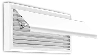 Ventilatore centrale regolabile r, 90 cm, compatibile con registri e griglie centrali del condizionatore d'aria, controllo del flusso d'aria ad alta efficienza energetica, soluzione per il comfort