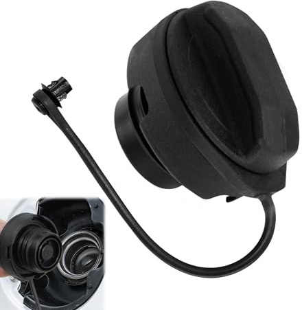 MISIQIMA Tankdeckel mit Halteband, Kompatibel mit Volkswagen Polo 6R 9N Volkswagen Golf 2 3 4 Audi A2 A3 A4 Seat Leon Skoda Octavia, 1J0201550A 1H0201553B