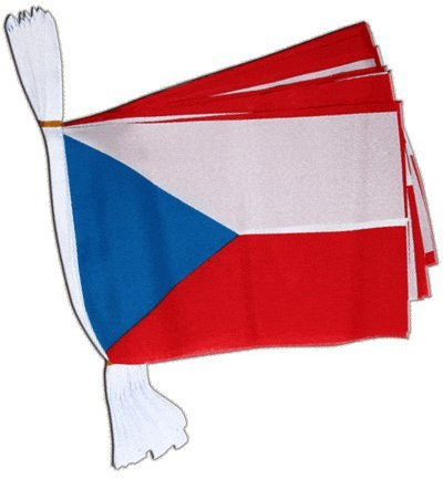 Flaggenfritze® Fahnenkette Tschechien, Länge 5,9 m
