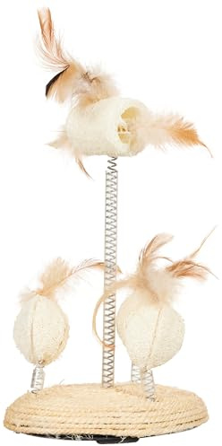 Trixie Natural Toys On Springs, 30 x 15 cm Diameter, Pack of 4
