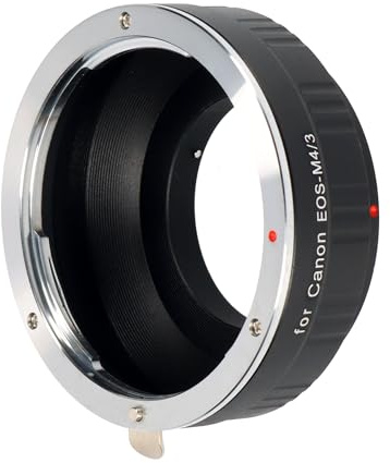 ayex Objektivadapter Kompatibel mit Canon EF-Objektiv an Micro FourThirds