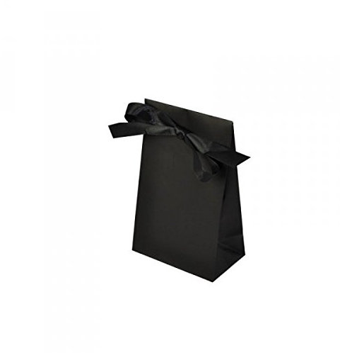 Geschenktasche uni schwarz klein