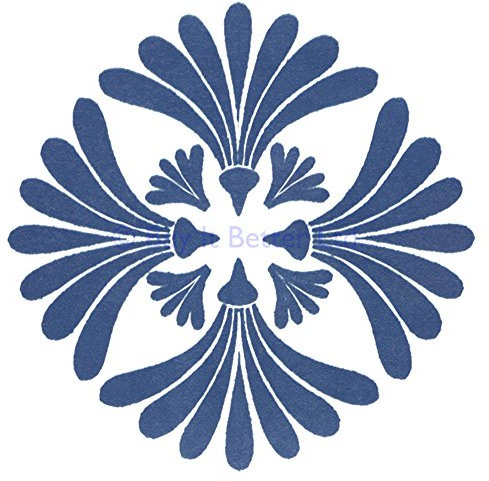 Tile Transfers Water Slide Decal Inset Victorian Fantini Cobalt Blue 5 Pack