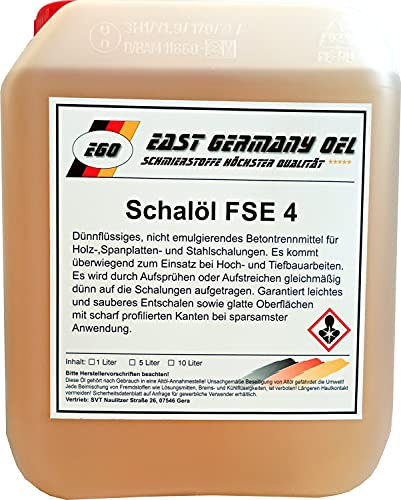 East Germany OIl-Schalungsöl -Kanister 5 Liter Inhalt-