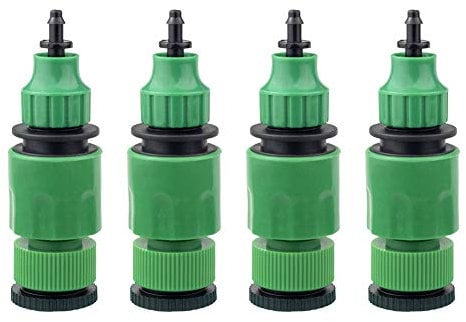 BeGrit Gartenschlauch Rohr One Way Adapter Tap Buchse für Bewässerung 4-pack