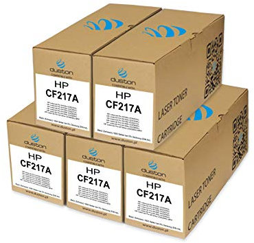 duston 5X CF217A, 17A Schwarz Toner kompatibel mit HP Laserjet Pro M102 M104 M130 M132