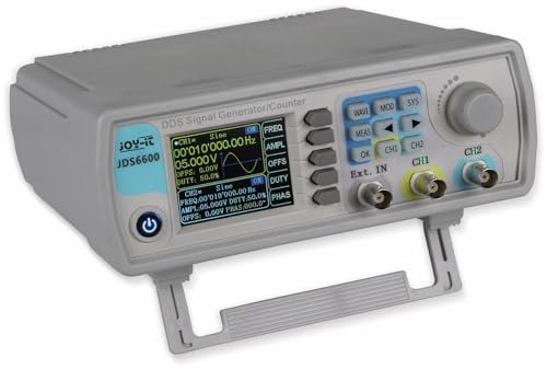 Joy-IT 1874708 JT-JDS6600 JDS6600 Funktionsgenerator netzbetrieben 0Hz-60MHz 2-Kanal Sinus, Dreieck, Rechteck, Puls