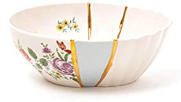 SELETTI KINTSUGI Collezione Piatti Ispirata dalla Tecnica Giapponese, Ciotola Bassa 09637