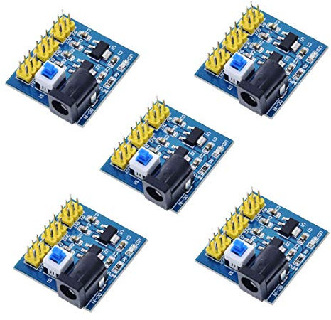 Hailege 5pcs DC-DC 12V to 3.3V 5V Power Module 3.3V 5V 12V Multi Output Voltage Conversion for