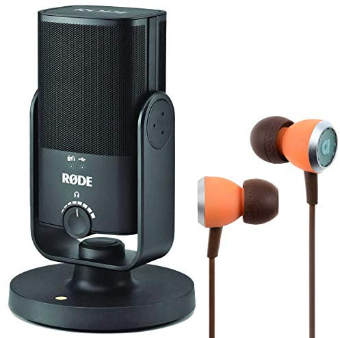 Rode NT-USB Mini Studio Mikrofon mit Audiofly Ohrhörer