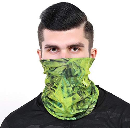 riou Herren Bandana Schlauchtuch Multifunktionstuch Sommer Dünn Atmungsakt Motorrad Mundschutz Halstuch Schlauchschal