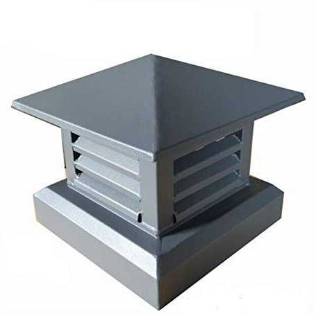 LXLTL Villa Sombrero de Chimenea de Aleación de Aluminio Cubierta de Chimenea para Estufa Sombrero de Chimenea,A,45x45cm