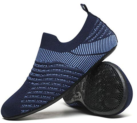 Hayeabi Ultra-Comfort Lightweight House Slippers Unisex Adult Indoor/Outdoor Around The House Home Shoes for Women Men (Ha20003DarkBlue37)