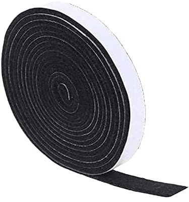 Spldsun Kamin Dichtband,Geräucherte Grilldichtung,Grill-Dichtungsband,für Ofenfenster und Ofenrohre(1 M,Schwarz)