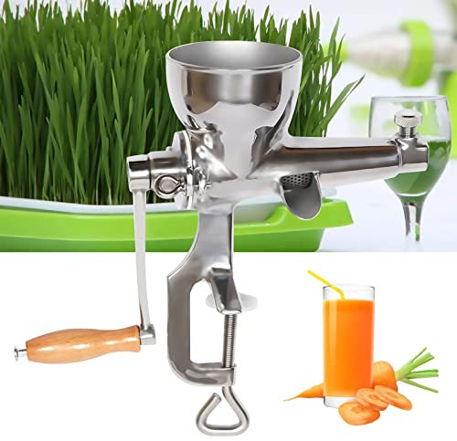 RibasuBB Juicer Entsafter, Manuelle Entsafter Weizengras Saftpresse Squeezer Obst Gemüse Entsafter, Küchenhandbuch Entsafter für Weizengras und Blattgemüse