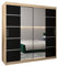 ABIKSMEBLE Armoire Porte coulissante Miroir Verona 4 - Dressing Chambre Adulte - Penderie Vetement Dressing - Garde Robe - Placard Chambre - Armoire 3 Portes - Closet