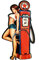 KUSTOM ART Tableau moulé style vintage Pin-Up Girl en station de remplissage pompe à essence Stmpa sur fibre de bois HDF 29 x 16 cm.
