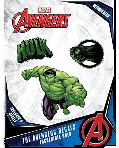 Marvel Incredible Hulk Fist Vinyl Decals - Set of 3 Outdoor Rated Stickers for Car, Laptop, Computer, Water Bottle - Marvel Stickers for Kids and Adults