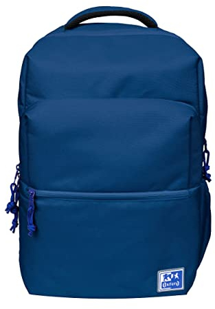 Oxford B-Ready Schulrucksack, Unisex, 18 l, 42 m, gepolsterte Laptoptasche, recyceltes Polyester RPET, marineblau, 42 x 30 x 15 cm, Casual