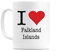WeDoMugs I Love Falkland Islands 11oz Coffee Tea Mug Cup