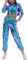 90er Jahre Outfit Damen Mottoparty 80er Jogginganzug Damen Set Glitzer Metallic Langarm Kapuzen Crop Top+Cargohose Jogginghose 2tlg Trainingsanzug Gym Freizeitanzug New Kids Kostüm Blau XXL
