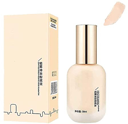 Feuchtigkeitsspendende, wasserfeste und leichte, langanhaltende Foundation, leichtes Nebel-Make-up, hält flüssige Foundation, Foundation für matte Ölkontrolle, Concealer, 30 ml (natürlich)