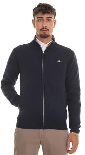 Gant Superfine Lambswool Full Zip Sweater 2XL