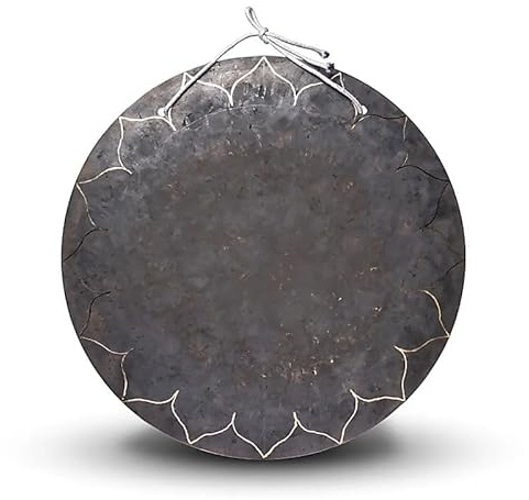 Windgong Schwarzer Lotus - 55cm