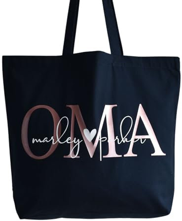 großer Baumwollbeutel - OMA mit den Namen der Enkelkinder | personalisiertes Geschenk der Enkel | Shopper Tasche | praktische Geschenkidee zum Geburtstag oder Muttertag