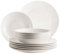 MÄSER 934106 Serie Belmira, klassisches Tafelservice für 6 Personen, 12-teiliges Essgeschirr mit Speise- und Suppentellern, zeitlos, elegant, filigran, Porzellan, weiß