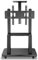 Tv Cart on Wheels For 40 50 55 65 75 Inch Flat/Curved Panel Screens TVs - Height Adjustable Floor Trolley Stand, Tv Tray Table Holder Storage Rac