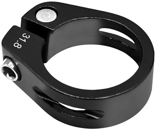 LICQIC 31,8 mm Tige de selle Collier de serrage pour VTT Vélo de route Vélo Casual Bike (Noir)