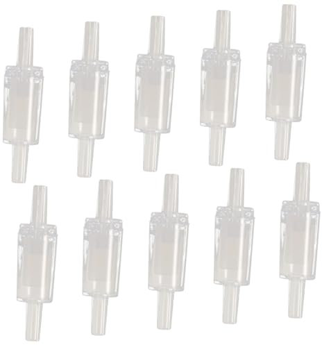 FONDOTIN 10stücke Rückschlagventil Für Aquarium Ventil Teil Wasser Ersatz Edelstahl Glas