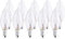 10 Pack Dimmable Light Bulb E14, Candle Bulbs Small Screw 60W, Clear Edison Screw Bulb SES E14, 230V