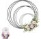 Metallringe zum Basteln,9 Stück Metallringe Metall Ringe Deko,10cm/15cm/20cm Deko Ringe zum Aufhängen,Traumfänger Ringe Metall,Metallringe Schwarz für DIY Floral Hoop,Hochzeitskranz,Floristik