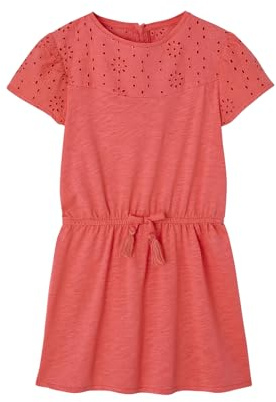 Vertbaudet Mädchen Kleid mit Lochstickerei