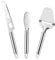 Lot de 3 trancheuses à fromage - Set de couteaux à fromage - Couteau à beurre - Trancheuse à fromage en acier inoxydable - Convient pour lave-vaisselle - Couteau dentelé, couteau à beurre, trancheuse