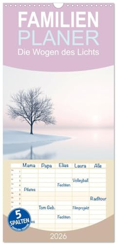 Familienplaner 2026 - Die Wogen des Lichts mit 5 Spalten (Wandkalender, 21 cm x 45 cm), CALVENDO: Dieser Kalender lädt Sie ein, in die beruhigende ... reinsten Form ein. (CALVENDO Gesundheit)