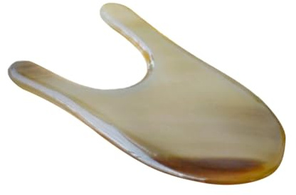U-förmiger Schabstift aus Naturhorn für Augen und Nacken
