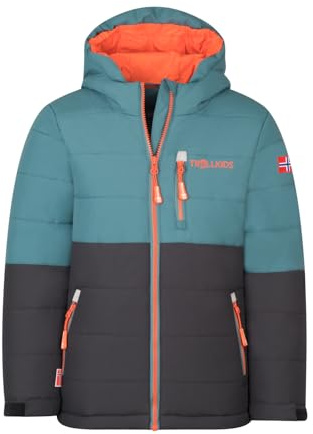 Trollkids Kids Hemsedal Snow Jacket XT 128, Stormy Blue