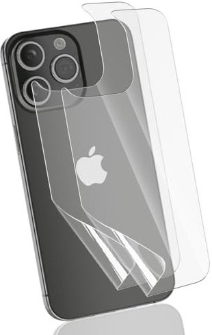 Yonntmmi Schutzfolie Rückseite Folie für iPhone 15 Pro 2 Stück | flexibler TPU-Folie Blasenfreie Weich, Anti-Kratzer, Matte Textur, TPU Displayschutzfolie für iPhone 15 Pro