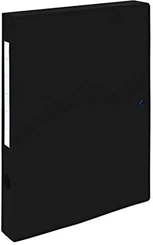 Exacompta 54631E - Carpeta de proyecto, cierre con clip, lomo 40mm, Negro