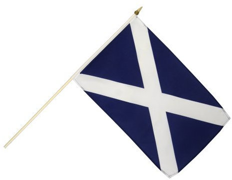 Flaggenfritze Stockflagge Schottland - 30 x 45 cm